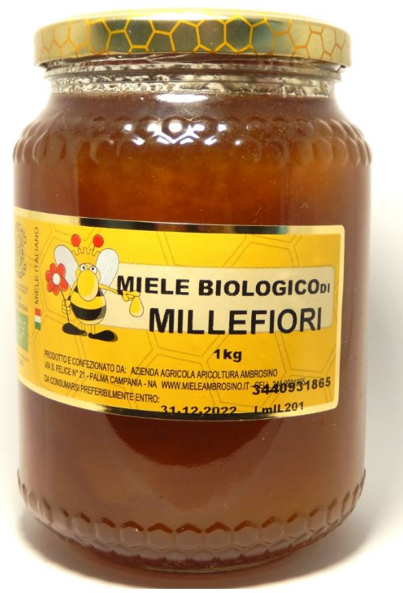 Miele in favo di millefiori con scatola